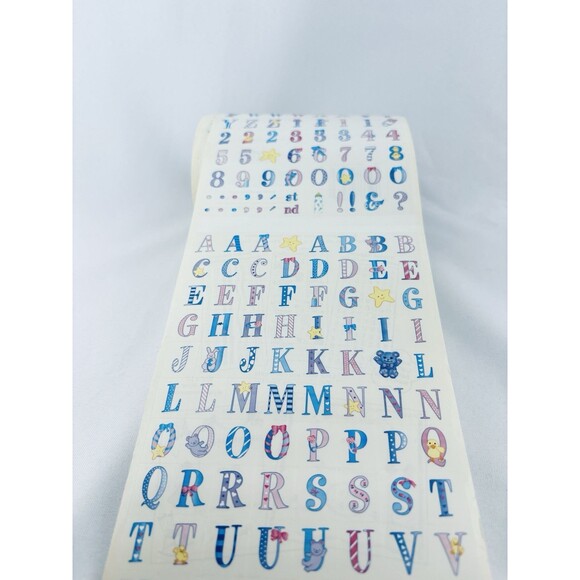 Vintage Sandy‎ Lion Sticker Roll Baby Alphabet Border Scrapbooking Sandylion - Picture 3 of 14